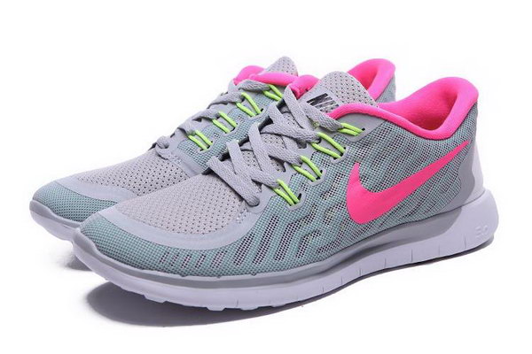 Nike Free 5.0 Women Shoes Gray Pink Low Cost